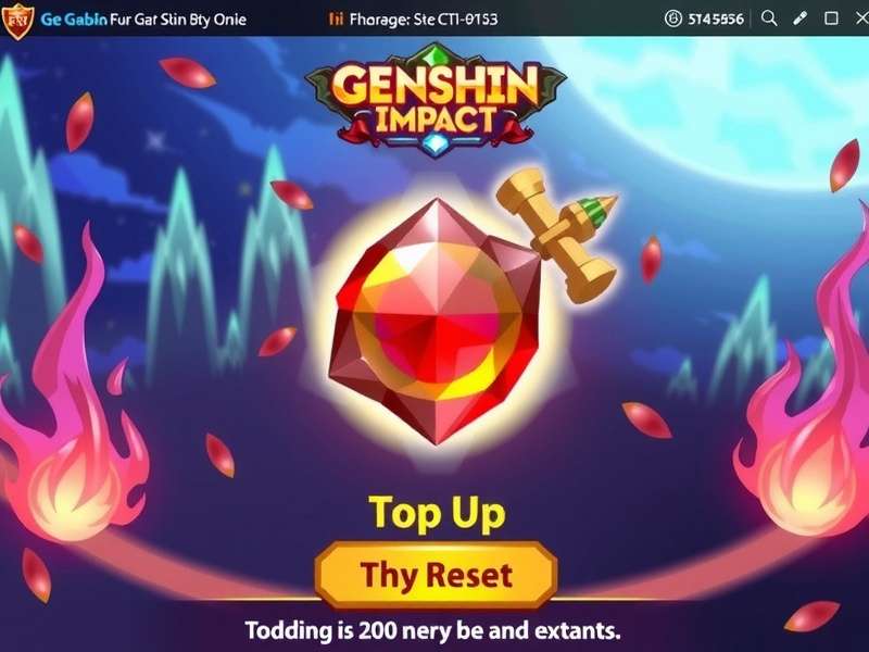 Genshin Impact Genesis Crystal Top-Up Bonus Reset Interface showing double bonus