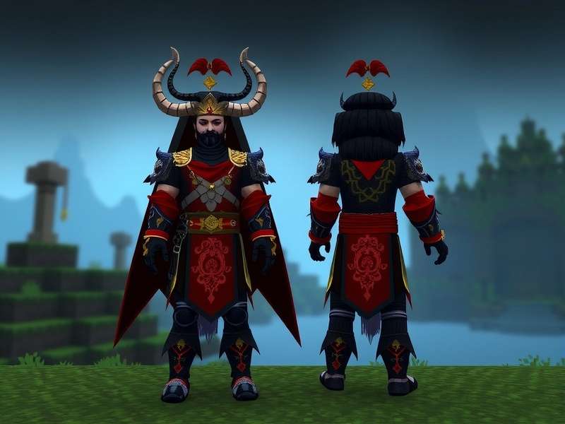 Scaramouche Genshin Impact Minecraft skin showcase