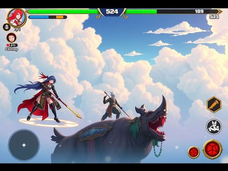 Cloud gaming concept illustration with data centers and streaming