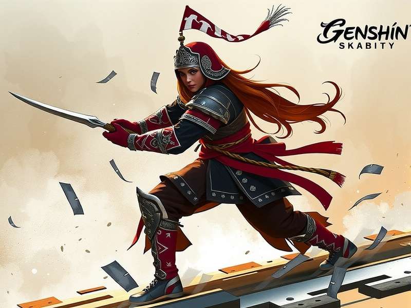 Skirk and Childe training wallpaper