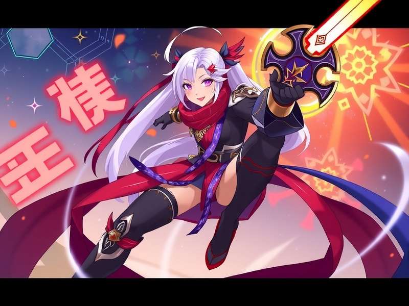 Animated Liyue Harbor wallpaper for Wallpaper Engine with glowing lanterns