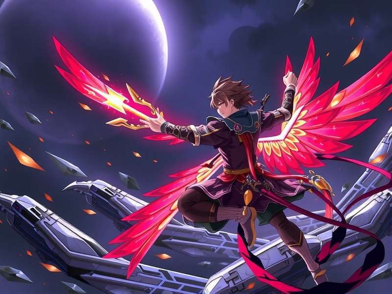 Scaramouche Genshin Impact art concept - The Balladeer overlooking Inazuma