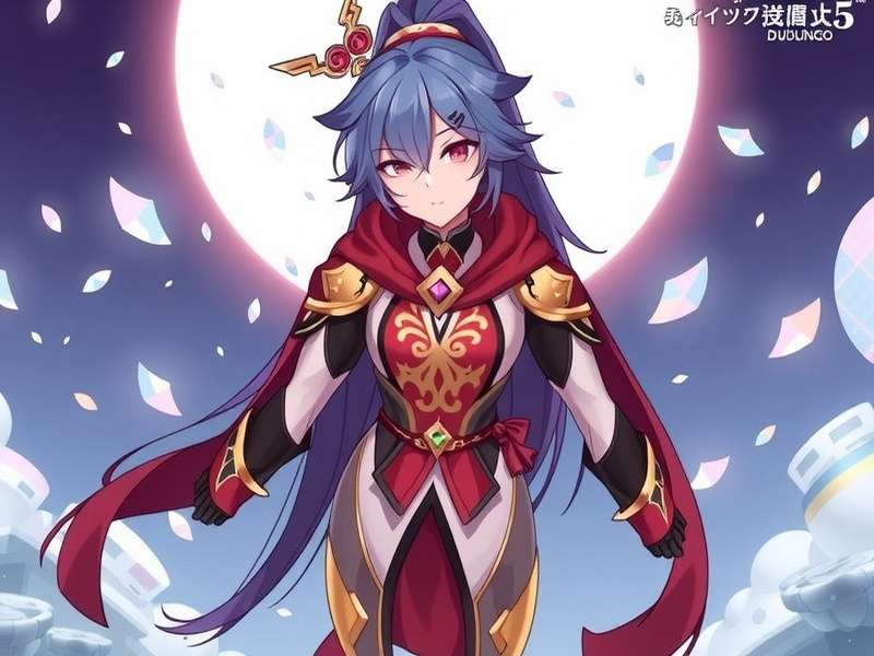 Genshin Impact character with language learning elements