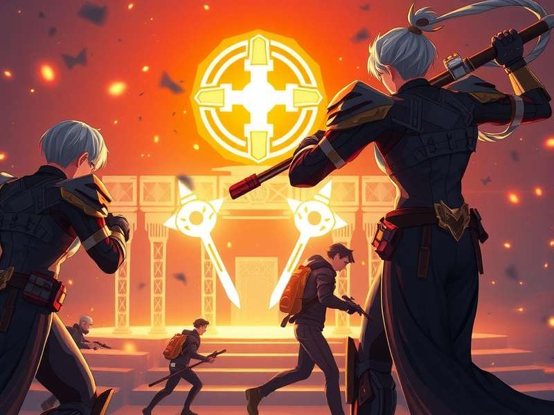 Genshin Impact scenic view of the city of Mondstadt