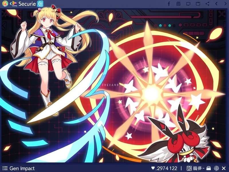 Genshin Impact character art and in-game screenshot collage