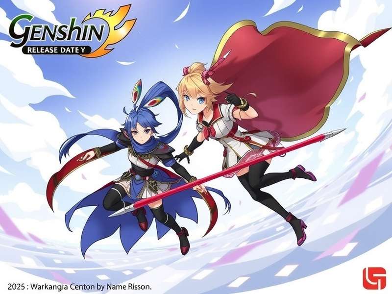 Genshin Impact Release Timeline Infographic showing all version updates