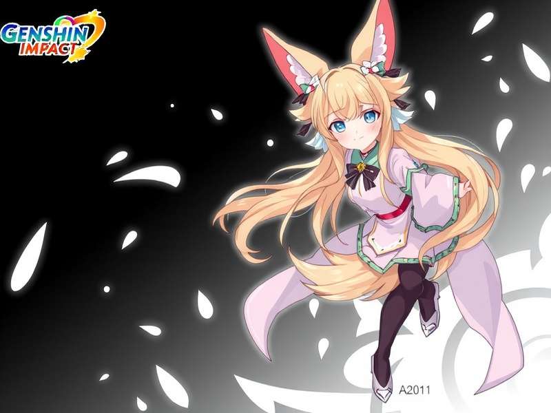 Concept art of Columbina, the Damselette, Third Fatui Harbinger in Genshin Impact