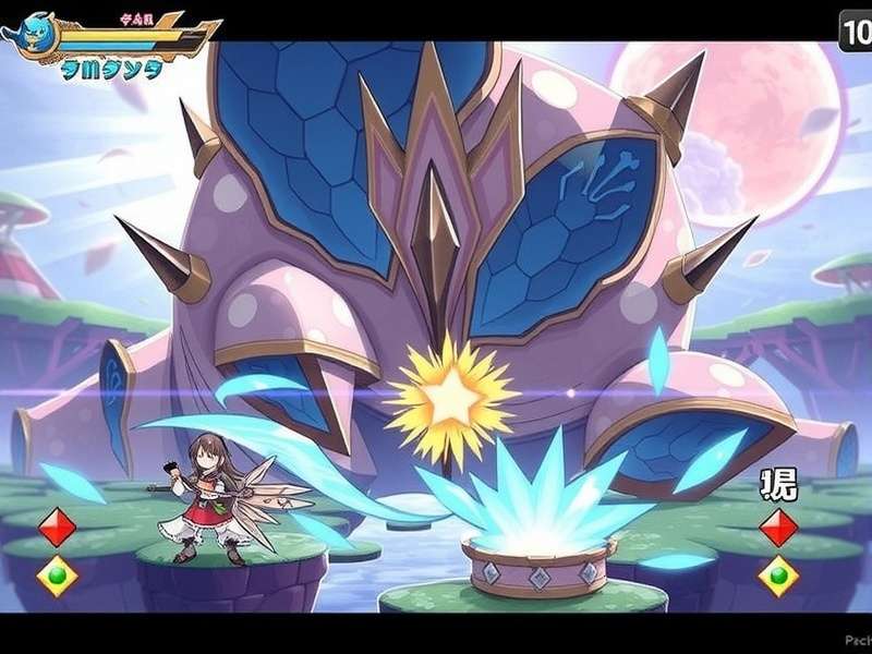 Concept art of a fantastical anime-style landscape reminiscent of Genshin Impact's Teyvat