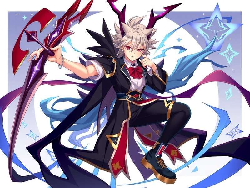 Chibi style comic of Scaramouche and Nahida interacting humorously