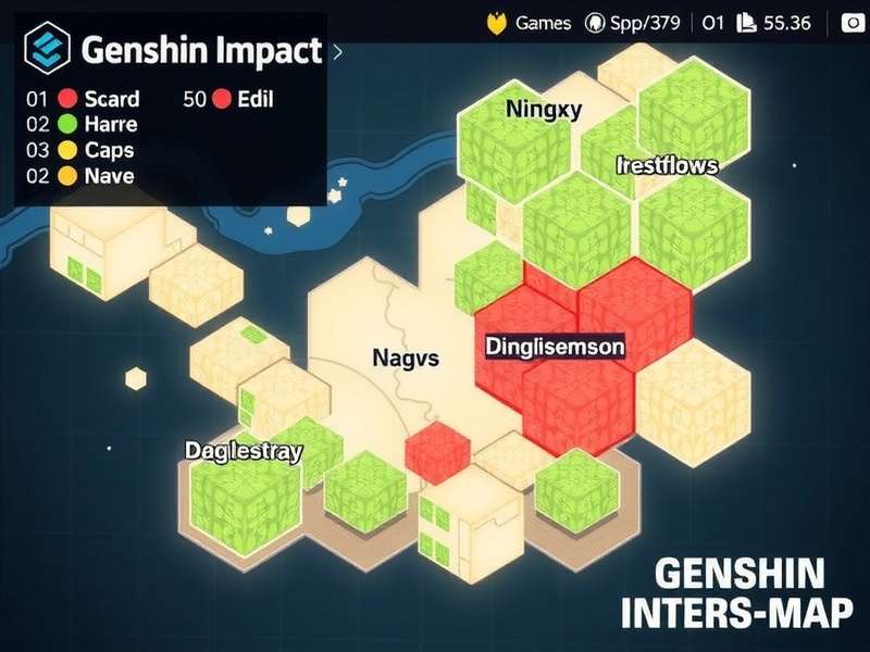 Interactive Overview Map of Teyvat showing all regions