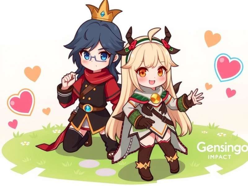 Genshin Impact and Duolingo Collaboration Art