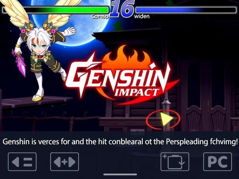 Genshin Impact PC installation screen showing download progress