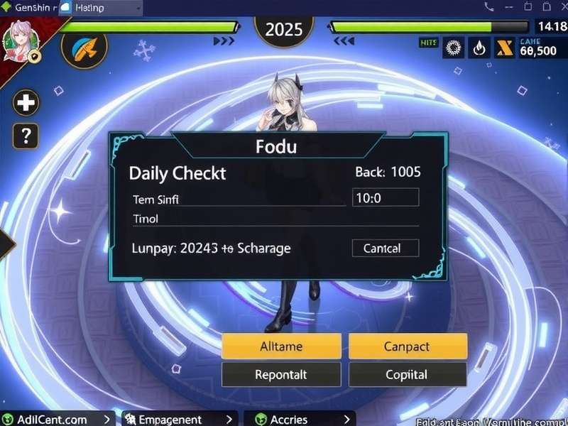Genshin Impact Daily Check-In Screen on Hoyolab