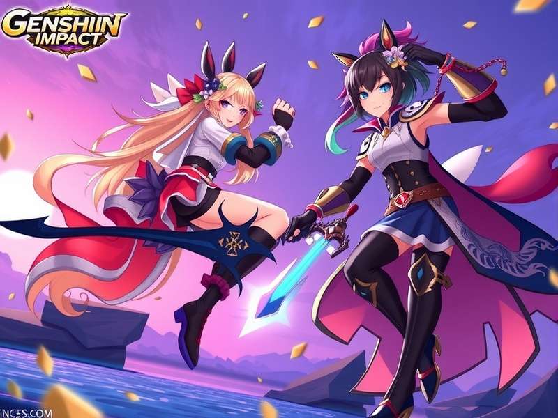 Genshin Impact Reddit community collage with characters and discussions
